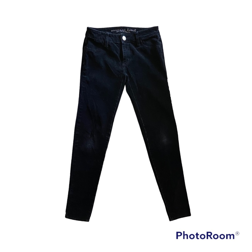 American Eagle Black Corduroy Stretch Jegging